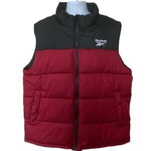 Reebok Quilted Insulated Puffer Vest Mens XL Sleeveless Full Zip Winter Gorpcore